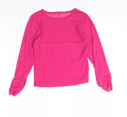 Womens UK Size 8 Preworn Pink Basic Blouse