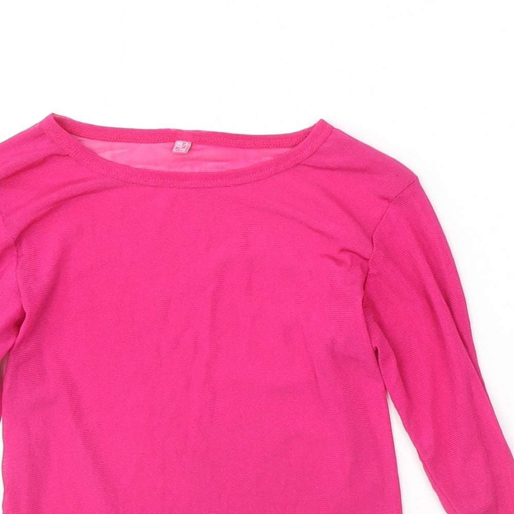 Womens UK Size 8 Preworn Pink Basic Blouse