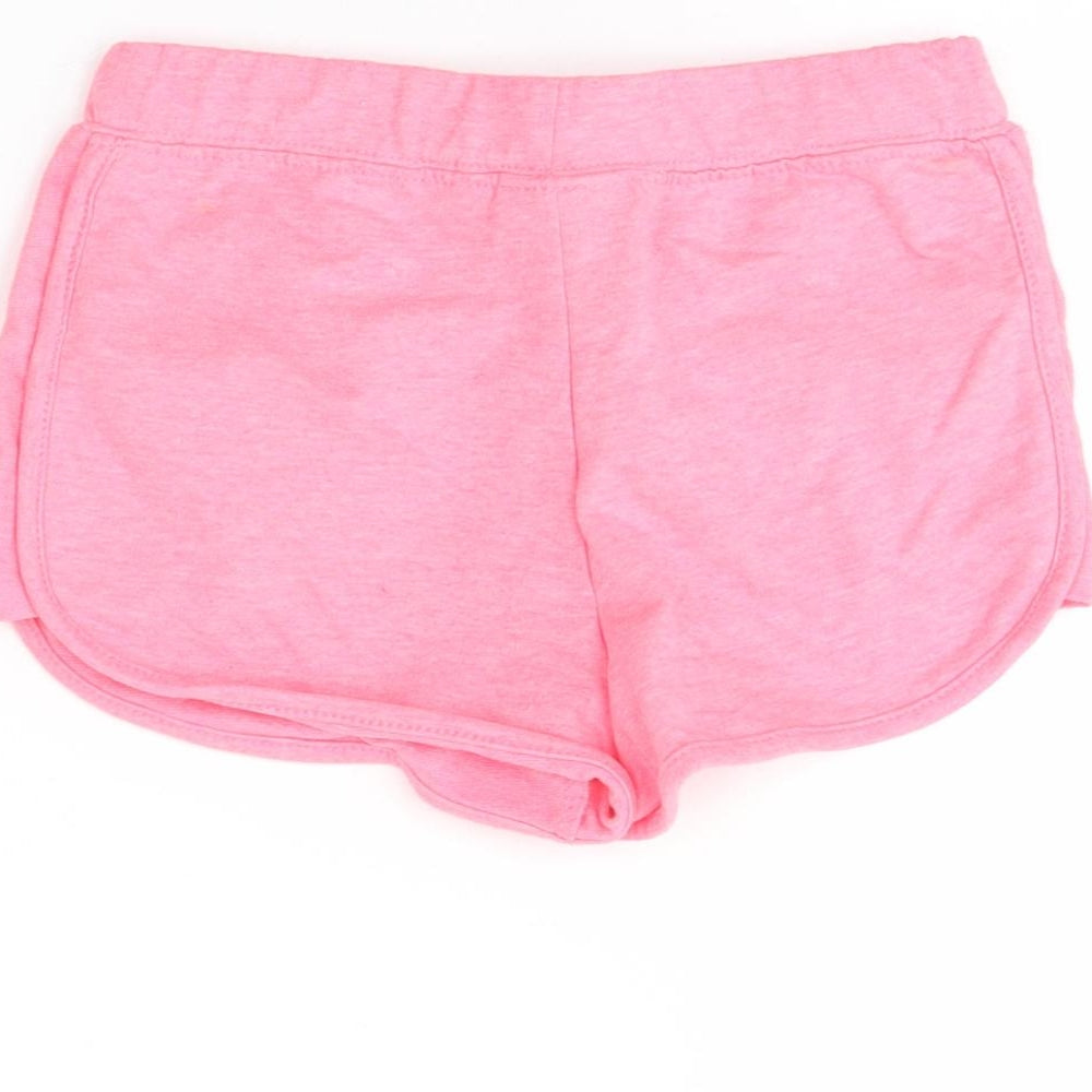 I Love Girls Wear Girls Pink   Sweat Shorts Size 7 Years