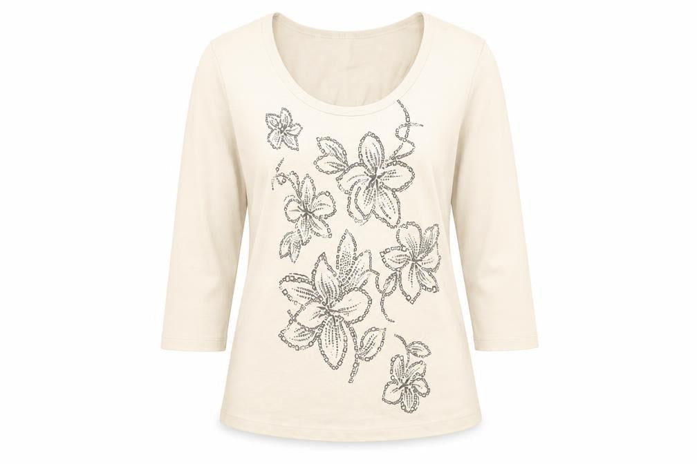 Womens UK Size 10 Preworn Beige Basic Blouse