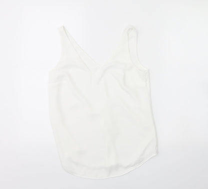 Womens UK Size 8 Oasis White Basic Tank