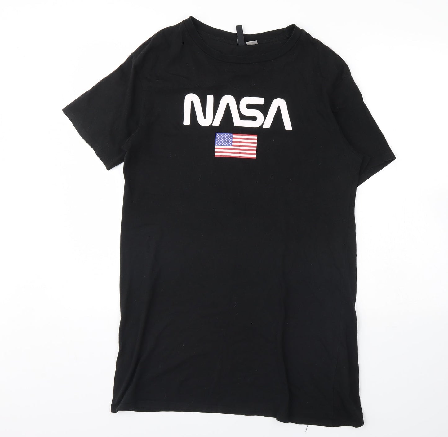 Divided Womens Black   T-Shirt Dress  Size 6  - NASA