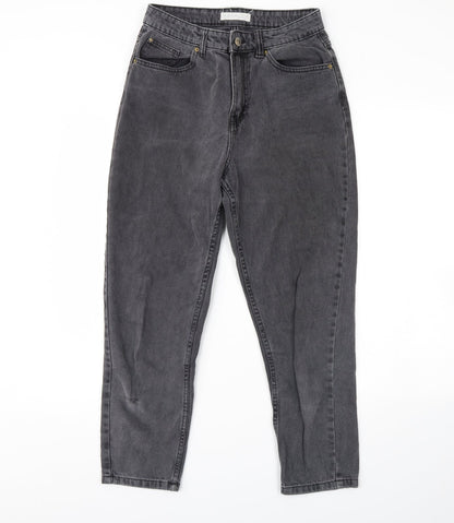 DENIM CO Womens Black  Denim Straight Jeans Size 10 L29 in