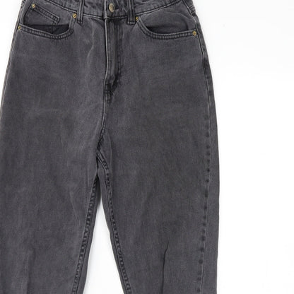 DENIM CO Womens Black  Denim Straight Jeans Size 10 L29 in