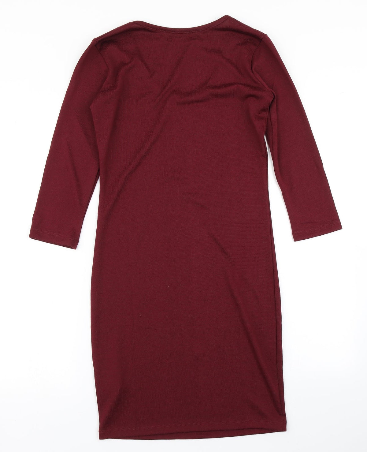 Back view of alcott women’s purple bodycon, size M