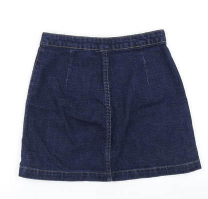 Womens UK Size 26 in Topshop A-Line Denim Skirt