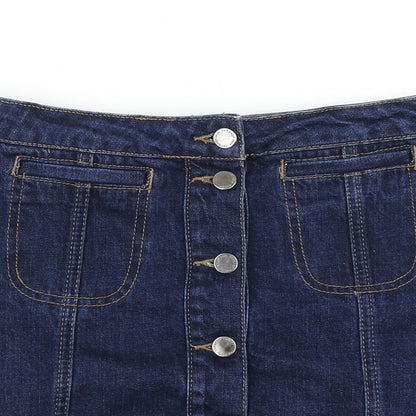 Womens UK Size 26 in Topshop A-Line Denim Skirt