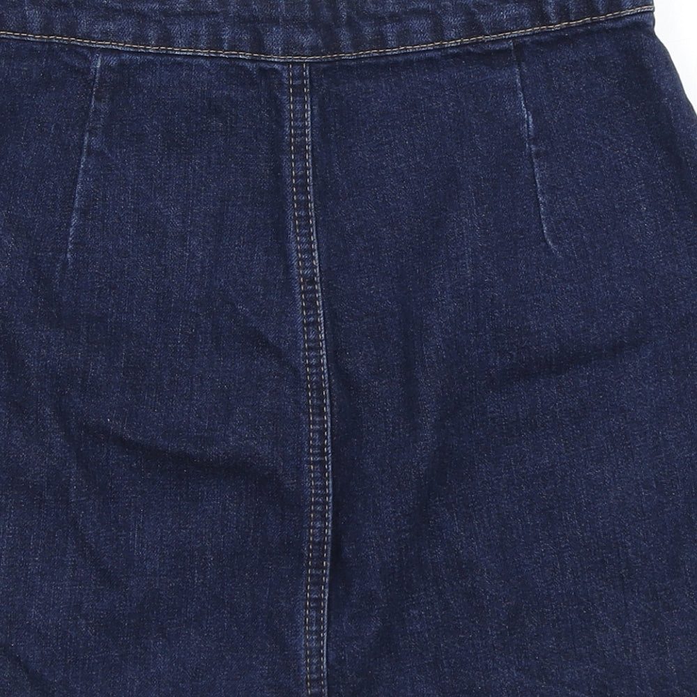 Womens UK Size 26 in Topshop A-Line Denim Skirt