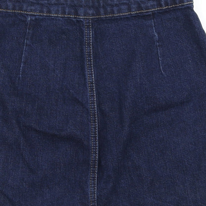 Womens UK Size 26 in Topshop A-Line Denim Skirt