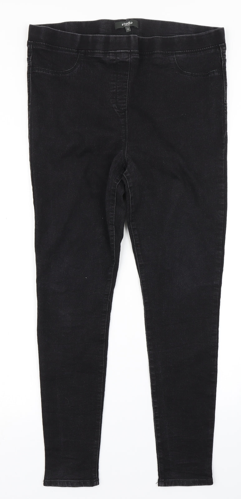 Womens UK Size 16 Studio Regular Fit Jegging Black Jeans