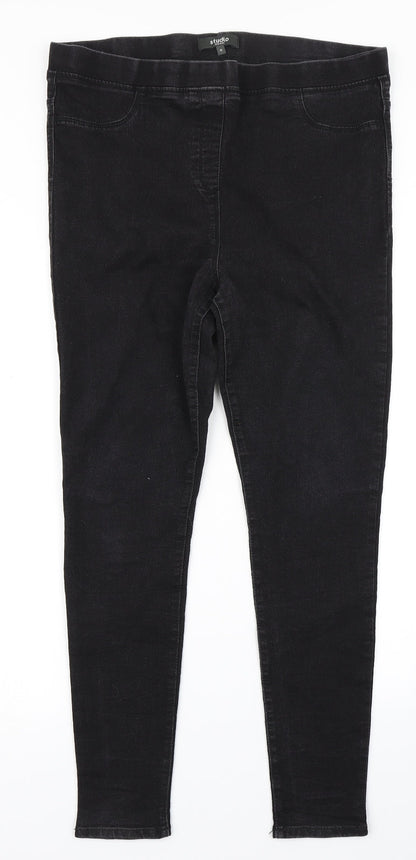 Womens UK Size 16 Studio Regular Fit Jegging Black Jeans