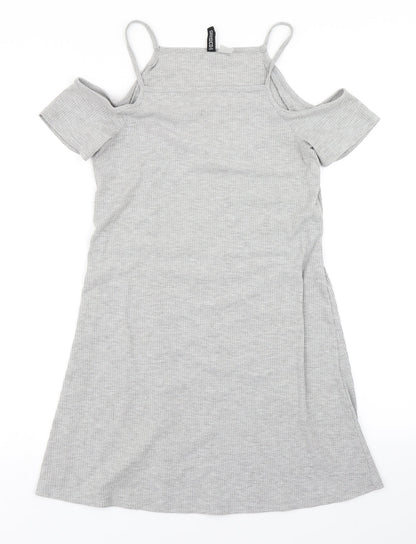 Divided Womens Grey   Fit & Flare  Size 10