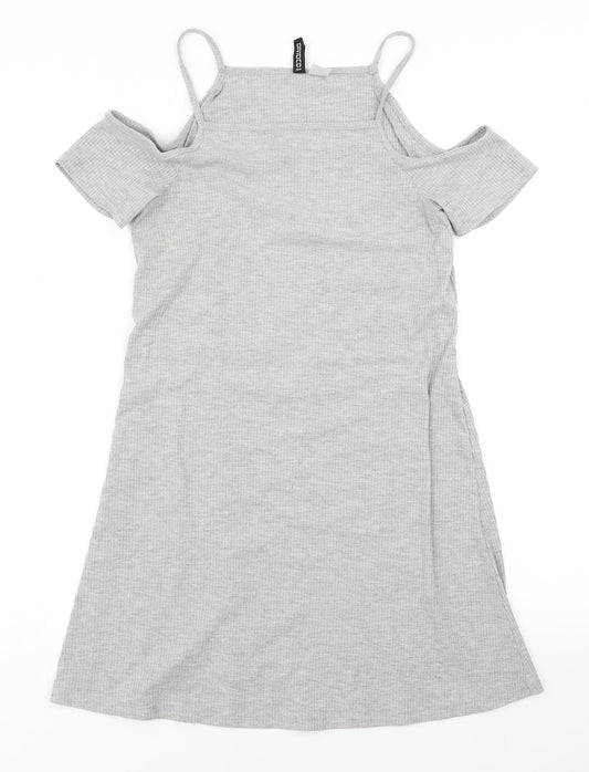 Divided Womens Grey   Fit & Flare  Size 10