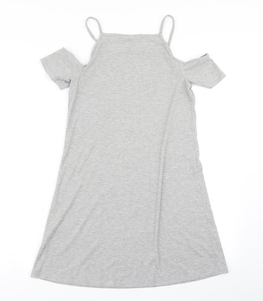 Divided Womens Grey   Fit & Flare  Size 10