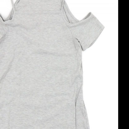 Divided Womens Grey   Fit & Flare  Size 10