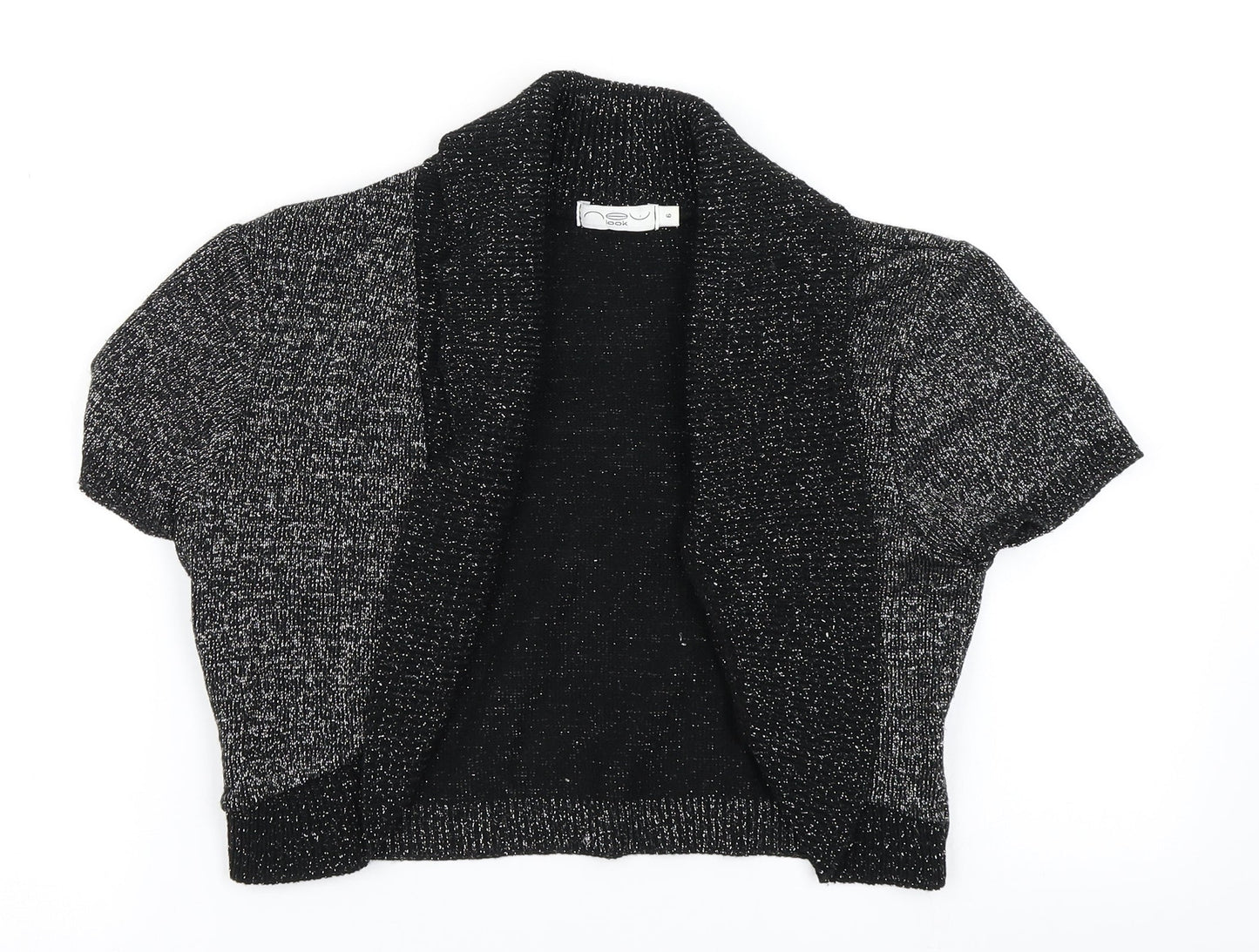 Womens UK Size 6 New Look Black Cardigan Jumper
