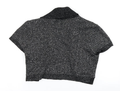 Womens UK Size 6 New Look Black Cardigan Jumper
