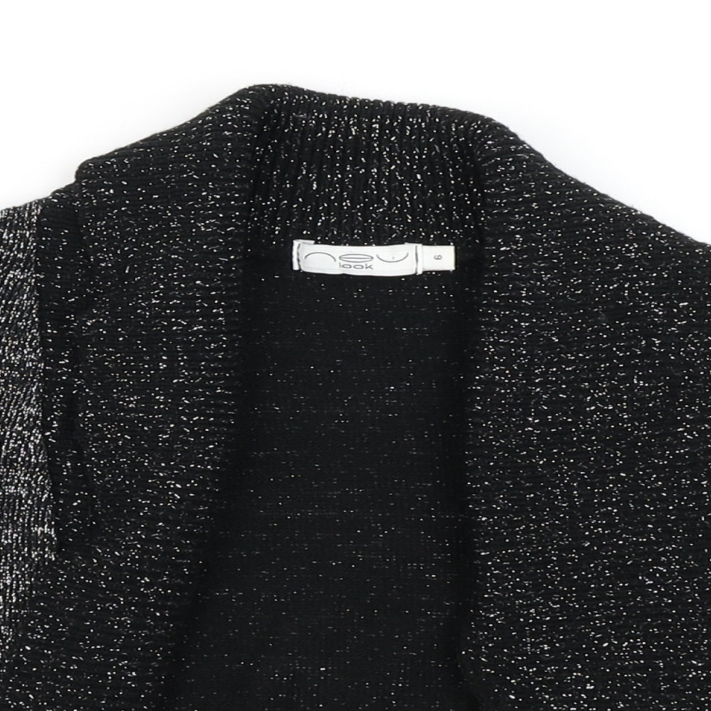 Womens UK Size 6 New Look Black Cardigan Jumper