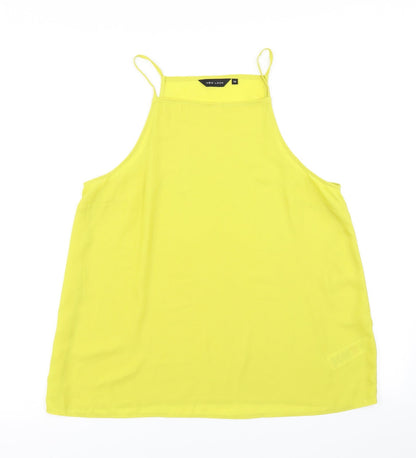 Womens UK Size 14 New Look Yellow Camisole Blouse
