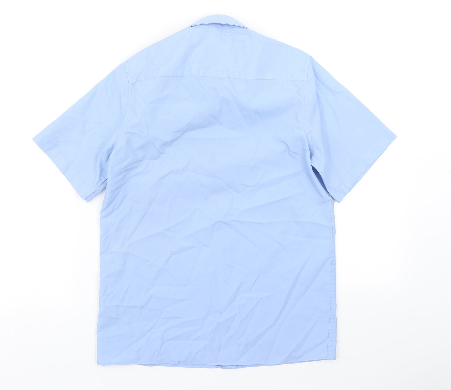 M&S Boys Blue   Basic Button-Up Size 11-12 Years