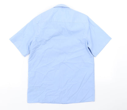 M&S Boys Blue   Basic Button-Up Size 11-12 Years