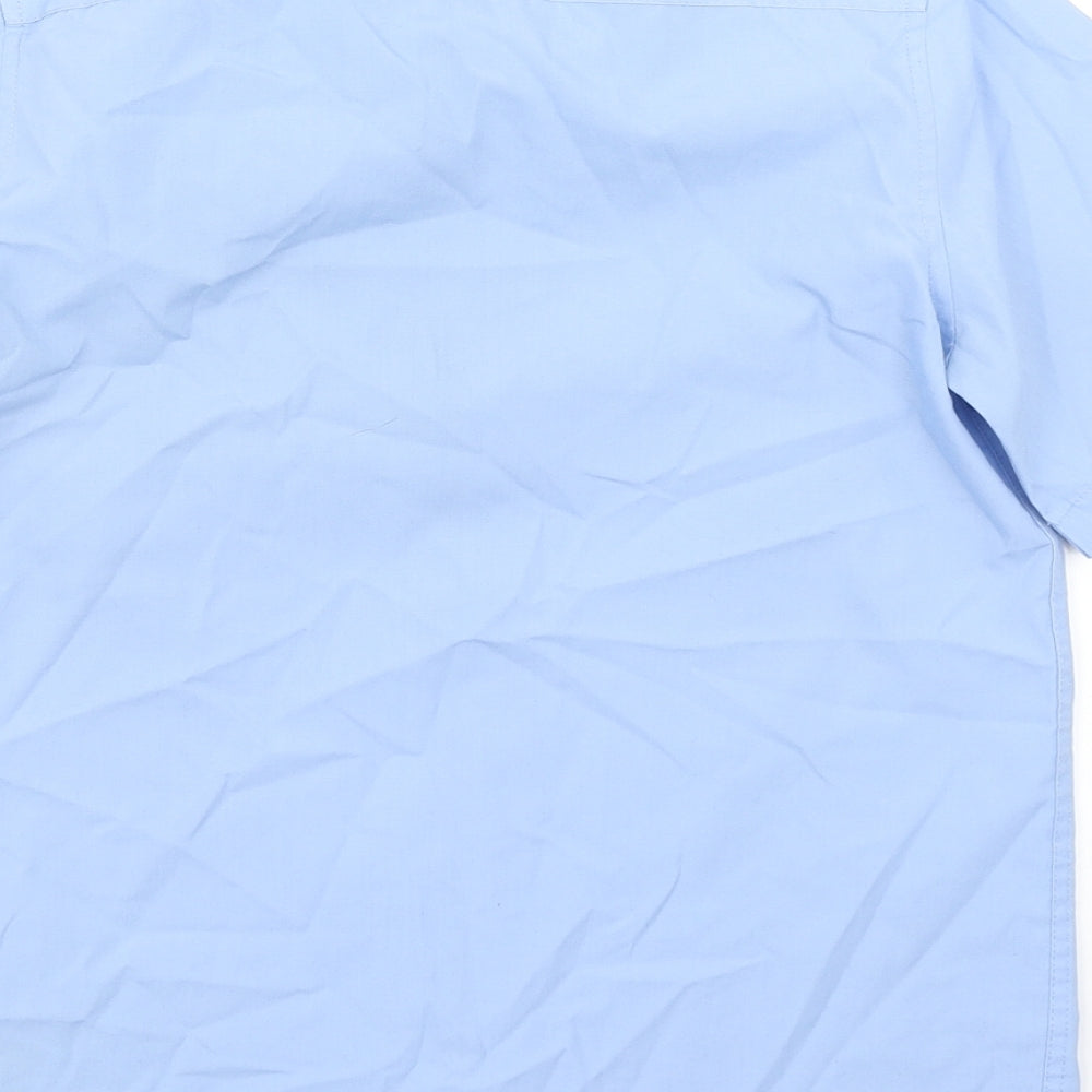 M&S Boys Blue   Basic Button-Up Size 11-12 Years