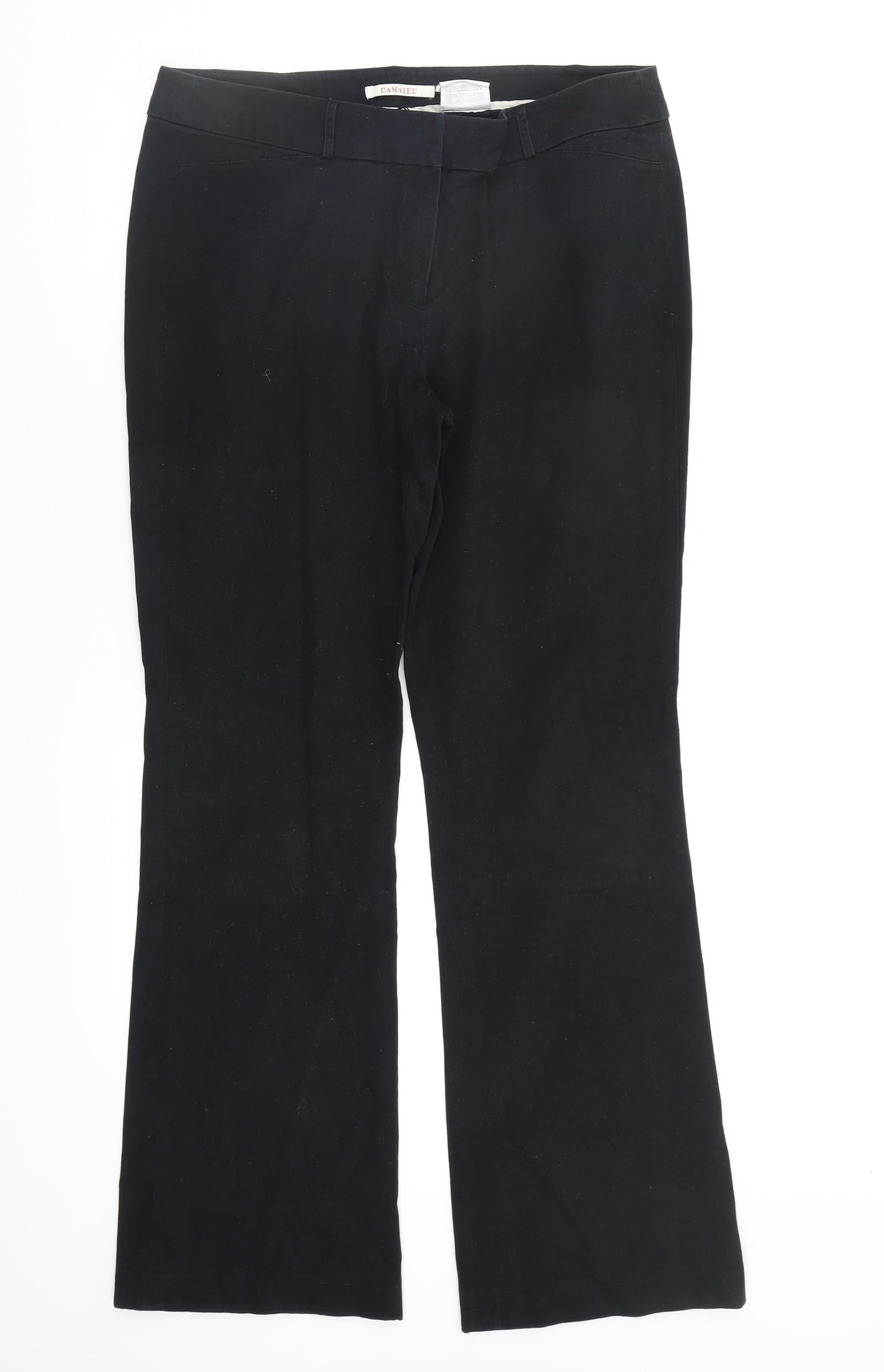 Womens UK Size 32 in camaieu Regular Fit  Black Trousers