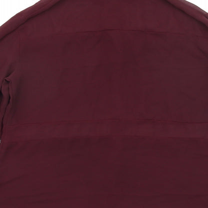 Womens UK Size 8 Topshop Purple Basic Button-Up
