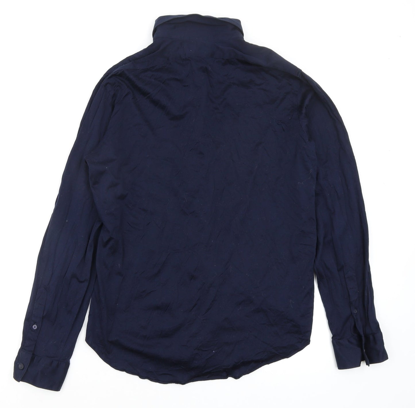 Zara Mens Blue    Button-Up Size 15