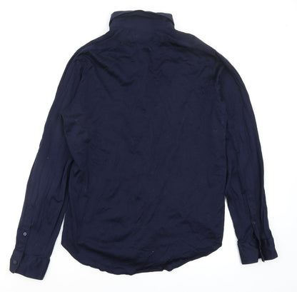 Zara Mens Blue    Button-Up Size 15