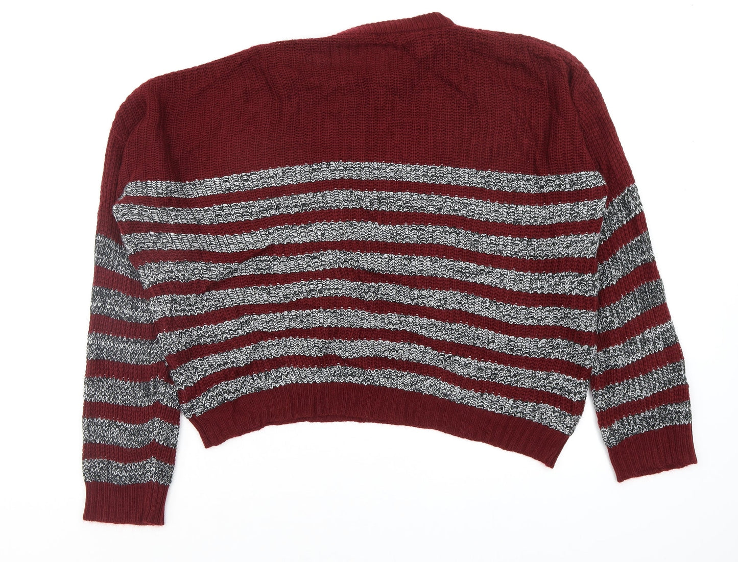 SheIn Womens Multicoloured Striped  Pullover Jumper Size M