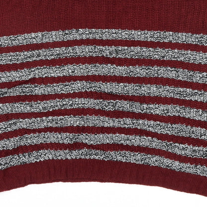 SheIn Womens Multicoloured Striped  Pullover Jumper Size M