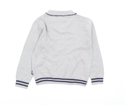 Back view of CDRL boys’ grey jumper, size 5, years