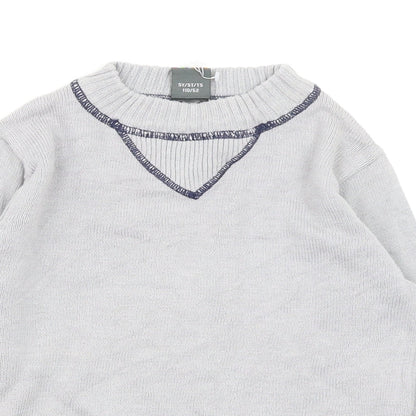 Close-up detail of CDRL boys’ grey jumper, size 5, years