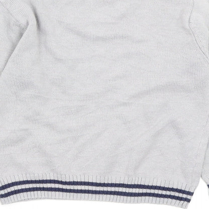 Brand and care label for CDRL boys’ grey jumper, size 5, years
