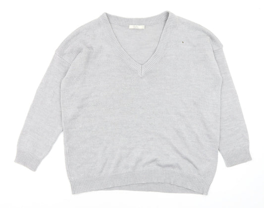 Womens UK Size 16 Onfire Grey Pullover Jumper