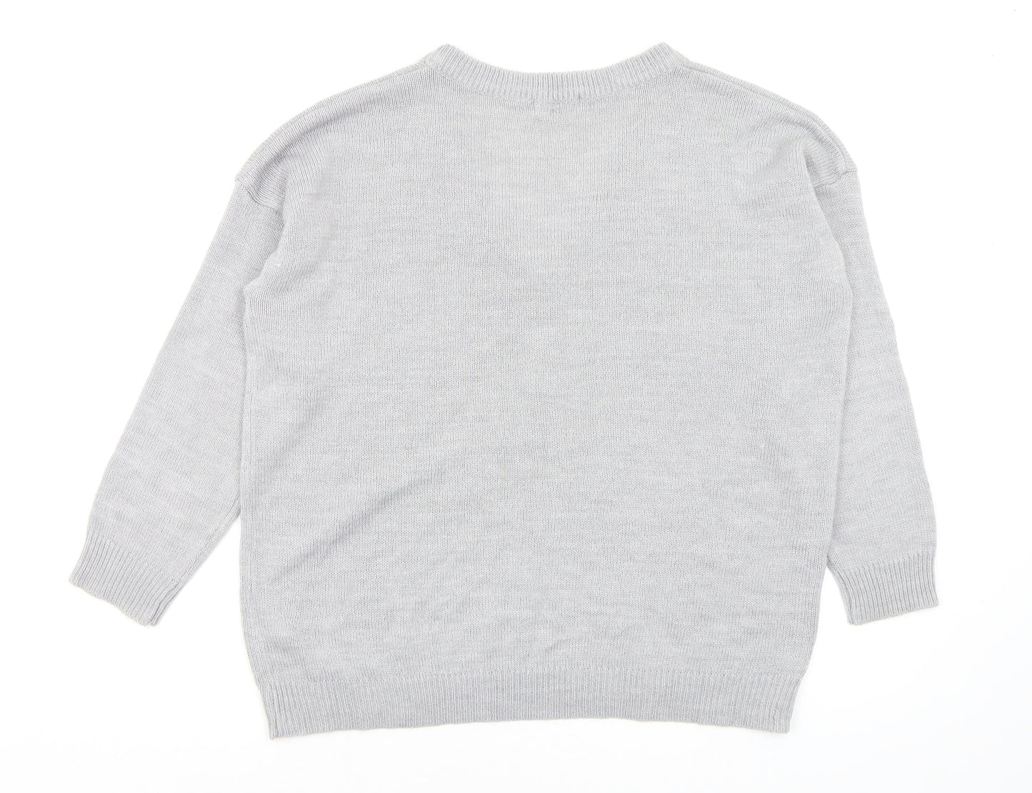 Womens UK Size 16 Onfire Grey Pullover Jumper
