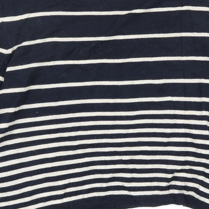 warehousse Womens Multicoloured Striped  Basic T-Shirt Size 10