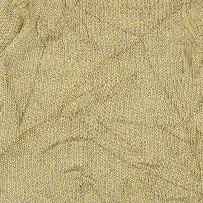Womens UK Size 10 Pull&Bear Yellow Pullover Jumper