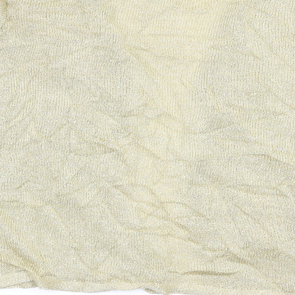 Womens UK Size 10 Berkertex Gold Cardigan Jumper