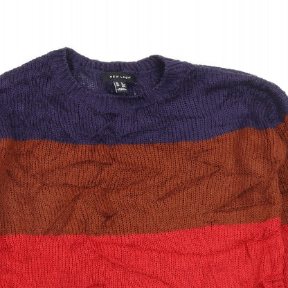 Womens UK Size S New Look Multicoloured Pullover Jumper
