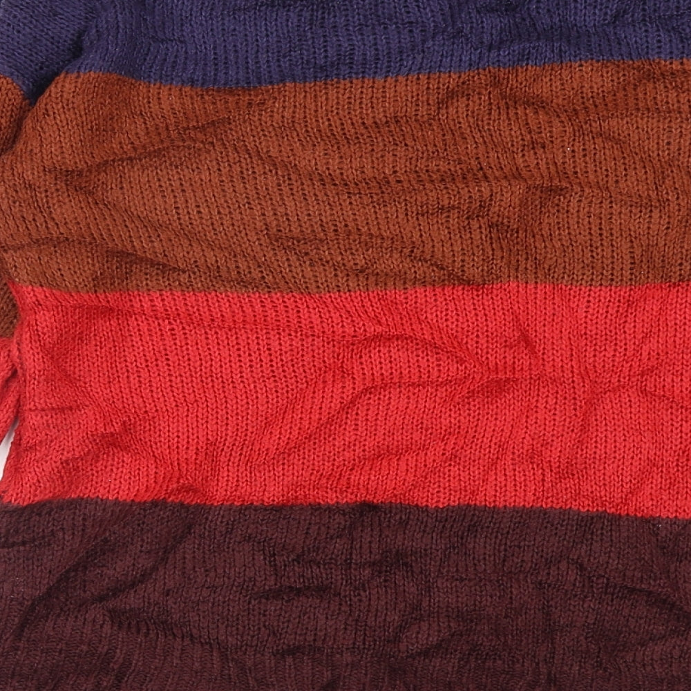Womens UK Size S New Look Multicoloured Pullover Jumper