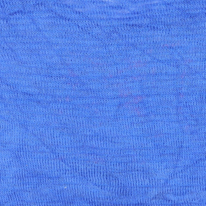 Brand and care label for coolcat women’s blue jumper, size S