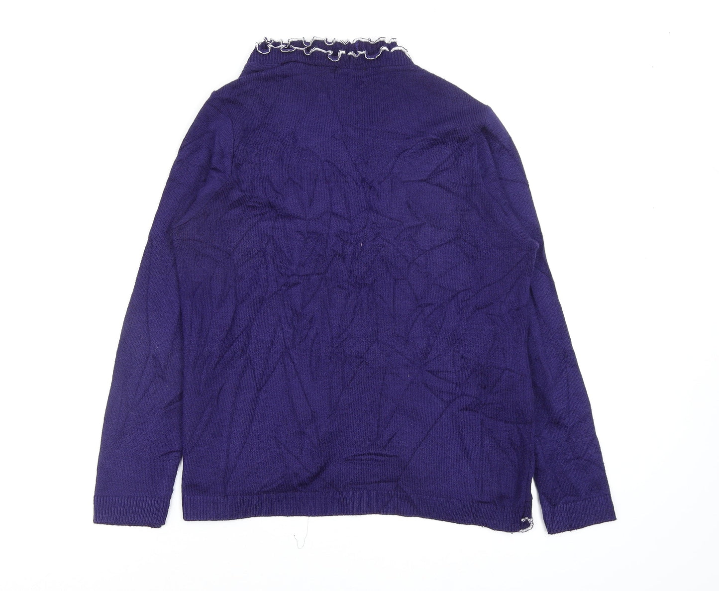 Womens UK Size M keeno Blue Pullover Jumper