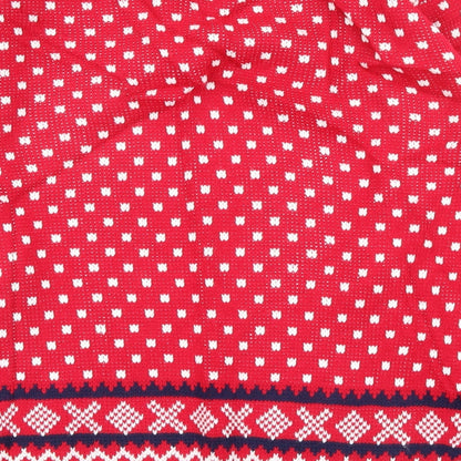 Brand and care label for catch 22 men’s multicoloured geometric jumper, size S, - christmas