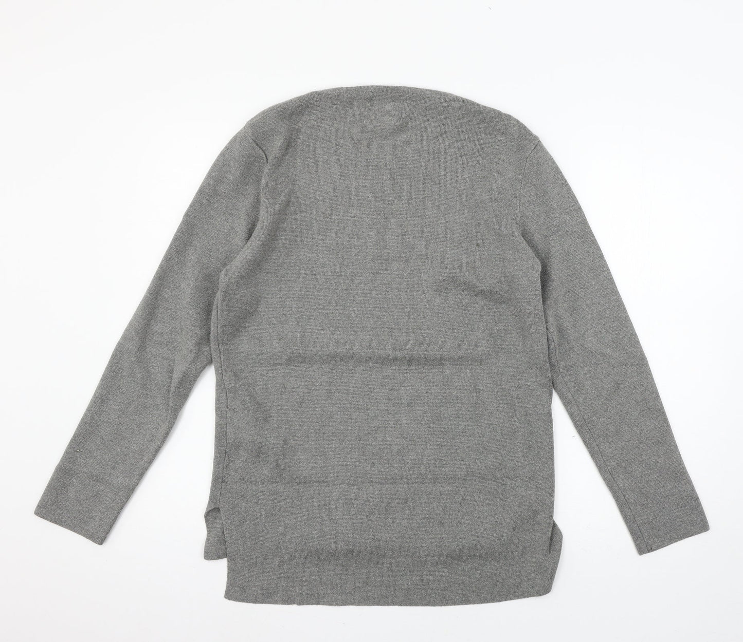 Topman Mens Grey  Knit Pullover Jumper Size S