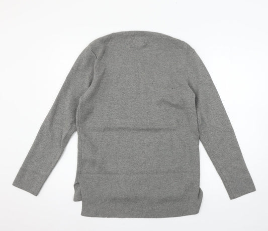 Topman Mens Grey  Knit Pullover Jumper Size S