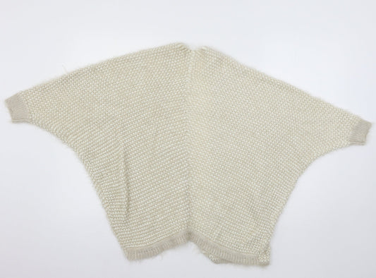 Womens UK Size S Select Ivory Cardigan Jumper