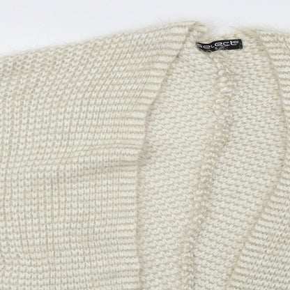 Womens UK Size S Select Ivory Cardigan Jumper