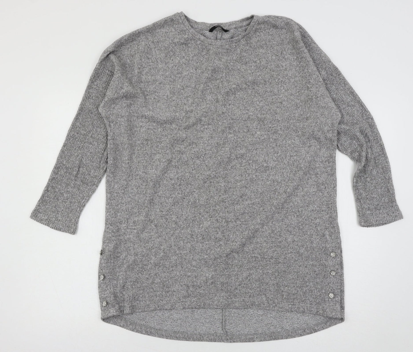 George Womens Grey  Knit Pullover Jumper Size M